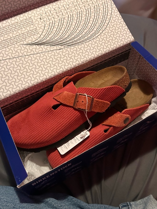 Birkenstock Shoes - New Birkenstock Boston Clog Sienna Red Size 7